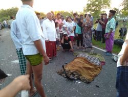 Mobil Bermuatan Kelapa Tabrak Sepeda Motor, Tewaskan Tiga Orang
