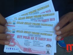 Peserta Jalan Sehat Hari Bhayangkara ke-73 di Pamekasan Diwarnai Kekecewaan