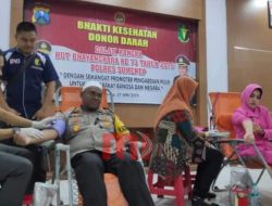 Sambut HUT Bhayangkara ke-73, Polres Sumenep Gelar Donor Darah