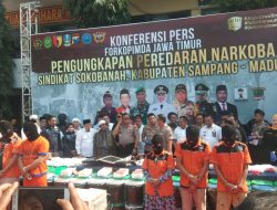 Polda Jatim Ungkap Sindikat Narkoba Internasional di Sampang
