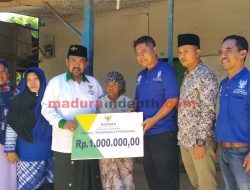 Komitmen Bantu Warga Kurang Mampu, BAZNAS Sampang Beri Bantuan Nenek Mariha