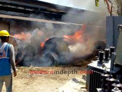 Gudang PLN Cabang Sumenep Terbakar, Tiga Gulung Kabel Ludes