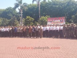 Jelang Pelantikan Presiden, Polres Sumenep Gelar Apel Pasukan
