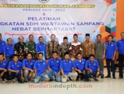 Ini Pesan Bupati Slamet Junaidi Kepada Pengurus PWI Sampang yang Baru