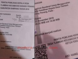 P2KD Tlambah Sampang Dinilai Cacat Administrasi, DPMD: Harus Ada Stempel