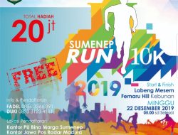 Sumenep Run 10 K Segera Hadir Akhir Tahun 2019, Ini Pelaksanaannya