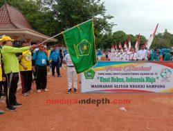 Puncak Peringatan HAB, Kemenag Sampang Gelar Parade Drumband dan Senam Kerukunan
