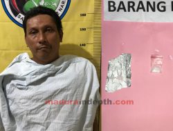 Warga Sampang Ditangkap Polisi Bangkalan Lantaran Bawa Sabu
