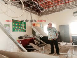 Dibangun Tahun 2016, Plafon Kantor Dinas Ketahanan Pangan Sampang Ambruk