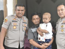 Jibril Maulana Penderita Leukimia Dikunjungi Kapolres