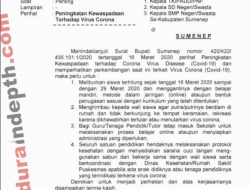 Disdik dan Kemenag Sumenep Imbau Masyarakat Tak Panik Isu Covid-19