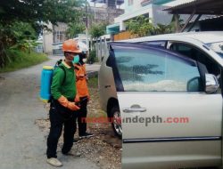 Siaga Covid-19, FRPB Semprotkan Disinfektan Kendaraan dari Luar Kota
