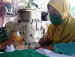 Pengrajin Ecoprint Pamekasan Produksi Masker Kain di Tengah Pandemi