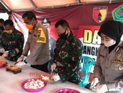TNI – Polri Bersama Pemkab Pamekasan Dirikan Dapur Umum