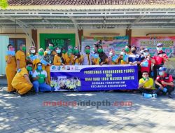 Komitmen Pertahankan Sampang di Zona Hijau, Puskesmas Kedungdung Bagikan 1000 Masker