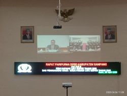 DPRD Sampang Gelar Paripurna, Ini Rincian LKPJ yang Disampaikan Bupati Melalui Video Conference