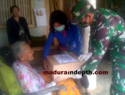 Bantu Warga Terdampak COVID-19, Kodim 0827/Sumenep Bagikan Sembako Gratis