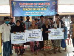Desa Pulau Mandangin Cairkan BLT-DD Tahap Pertama Sebelum Lebaran