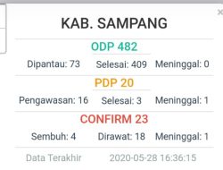 Grafik Kasus Positif Covid-19 di Sampang Menanjak