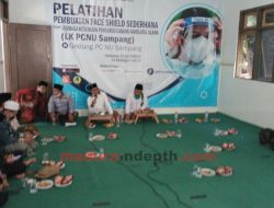 Siasati Mahalnya Harga APD, LKNU Sampang Gelar Pelatihan Pembuatan Face Shield