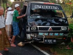 Oleng Kanan, Pengemudi Sepeda Motor Tabrak Pick Up
