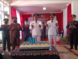 Usai Upacara HUT RI, Bupati Slamet Junaidi Dapat Kejutan Ulang Tahun