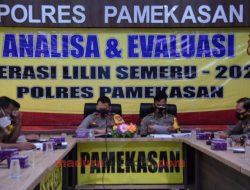 Polres Pamekasan Gelar Analisa dan Evaluasi Operasi Lilin Semeru 2020