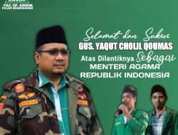 PAC GP Ansor Pulau Mandangin Beri Ucapan Selamat Kepada Gus Yaqut