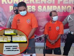 Dua Warga Sokobanah Sampang Dibekuk Polisi, Kasus Pengedaran Narkoba 1 Kg Kiriman dari Malaysia