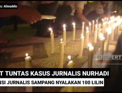 Aksi 100 Lilin AJS, Usut Tuntas Kasus Kekerasan Terhadap Jurnalis Nurhadi