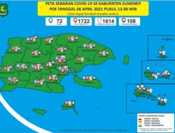 Terbaru, Peta Sebaran Covid-19 di Sumenep Menunjukkan Seluruh Kecamatan Zona Hijau