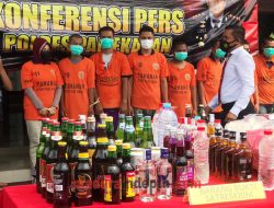 Operasi Pekat Semeru 2021, Polres Pamekasan Ungkap 133 Kasus