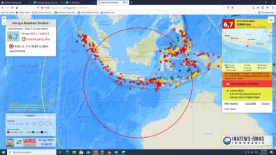 Guncangan Gempa Bumi 6,7 SR di Malang Terasa Hingga Sampang