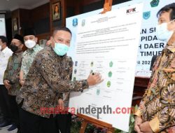 Hadiri Rakor dan Supervisi KPK, Bupati Sampang Teken Komitmen Bersama Berantas Korupsi