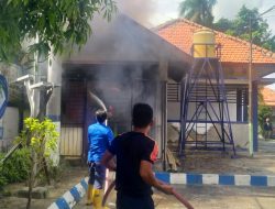 Kebakaran Gudang Mesin Kantor Pemkab Sampang, Diduga Akibat Korsleting Listrik