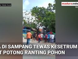 Pria di Sampang Tewas Kesetrum Saat Potong Ranting Pohon