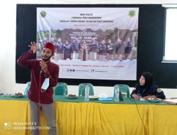 Jadi Narasumber Pelatihan Jurnalistik STAI Ma’arif Sampang, Agus Wedi: Jangan Takut Menulis