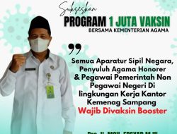 Buruan Datang ke Lokasi, Kemenag Sampang Gelar Vaksin Booster