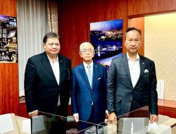 Airlangga Ungkap Isi Pertemuan Presiden Jokowi dan Ketua Liga Parlementer Jepang-Indonesia