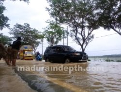 Jalan Nasional di Jrengik Terendam Banjir, Pengendara dari Madura dan Surabaya Hati-hati
