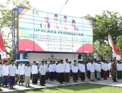 Jumlah Peserta Upacara Peringatan HSN di Sampang Terbesar Kedua di Jatim
