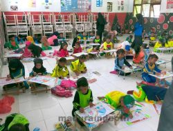 Kenalkan Hari Santri kepada Siswa Usia Dini, MWCNU Tambelangan Gelar Lomba Mewarnai