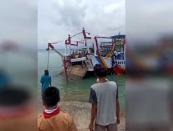 BREAKING NEWS, Kapal Tongkang Kalianget-Talango Alami Kecelakaan Laut