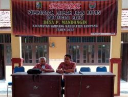 Pemdes Pulau Mandangin Gelar Sosialisasi Pembuatan Rumah Ikan