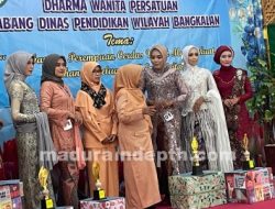Sambut HUT ke – 23, Dharma Wanita Cabdin Bangkalan Gelar Fashion Show