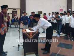Lantik 558 PPS, Ketua KPU Sampang Minta PPS Jaga Netralitas
