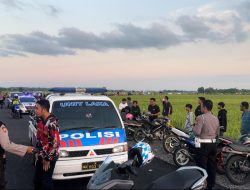 Balap Liar di Dekat Bandara Trunojoyo Sumenep, Polisi Amankan 28 Motor
