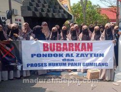 Tuntut Bubarkan Ponpes Al Zaytun, Habaib dan Ulama Demo Kantor Kemenag Sampang