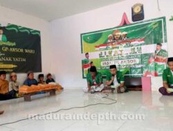 Peduli Sosial, PAC Ansor Waru Beri Santunan Anak Yatim dan Dhuafa