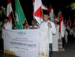 Ribuan Pelajar di Sampang Sambut Malam 1 Muharram 1445 Hijriyah dengan Kirab Shalawat